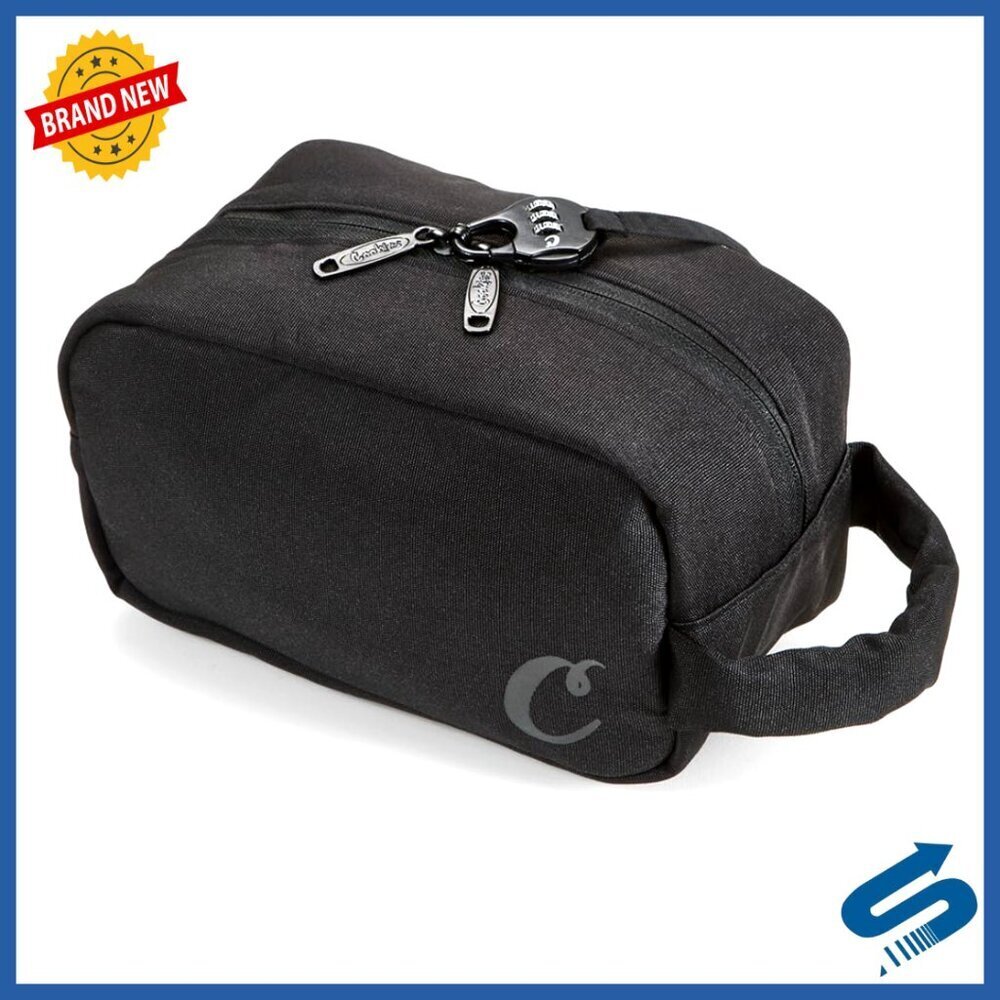 Smell Proof Toiletry Bag Secure Lock Travel Case Durable Poly Canvas Unisex
